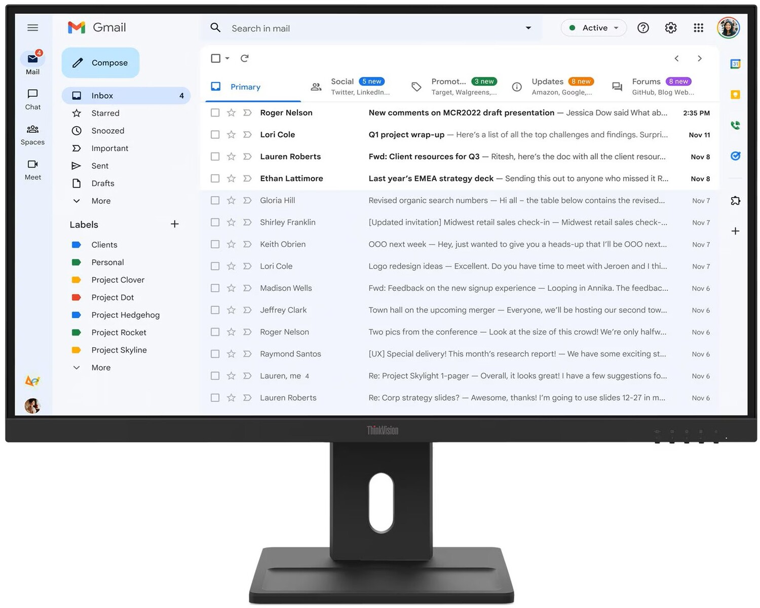 Монитор Lenovo E27-40 (64BCMAT4EU) - Фото 1