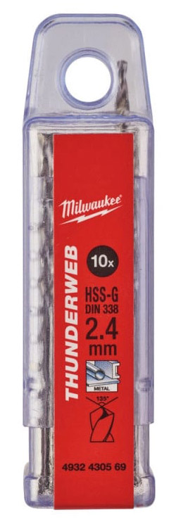 Полотно Milwaukee Thunderweb HSS-G 2.4х30х57мм 10 шт. (4932430569) - Фото 1