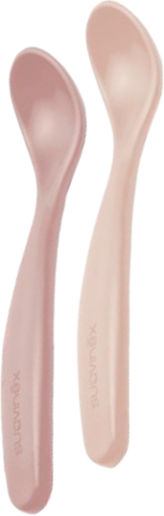 Ложка дитяча Suavinex Лісові історії рожеві 2 шт. (306964) - Фото 1