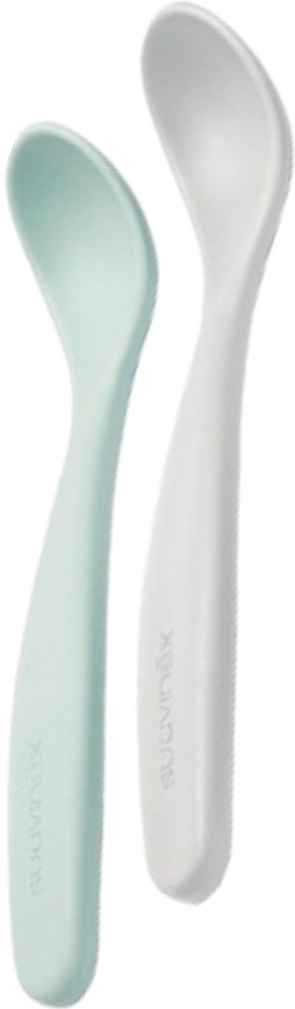 Ложка дитяча Suavinex Лісові історії бірюзові 2 шт. (306965) - Фото 1