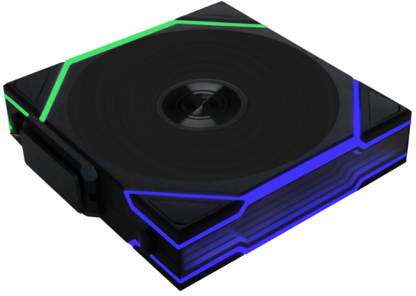 Корпусний вентилятор Lian Li Uni Fan TL WIRELESS Reverse 120-1 Black (G99.12RTL1W1B.00) - Фото 1