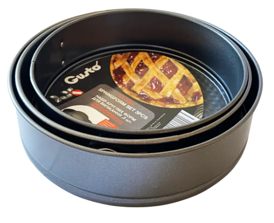 Набор форм для приготовления Gusto 3 шт. 22/24/26 см (GT-3301) - Фото 1