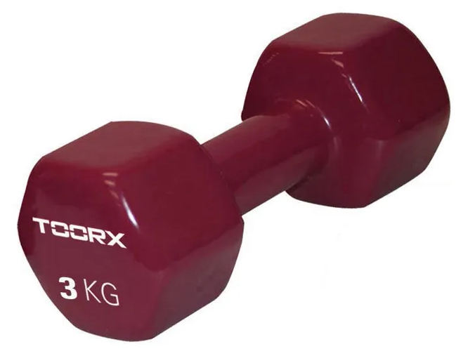 Гантель для фітнесу Toorx Vinyl 3 кг (MV-3) - Фото 1