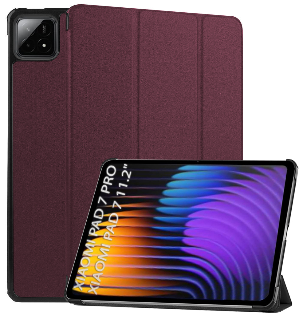 Чехол для планшета BeCover Smart Case for Xiaomi Pad 7 / 7 Pro 11.2" Red Wine (712811) - Фото 1