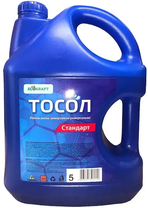 Антифриз Ecokraft Стандарт А-40 Ecokraft 5 л (ТСЕ1142) - Фото 1