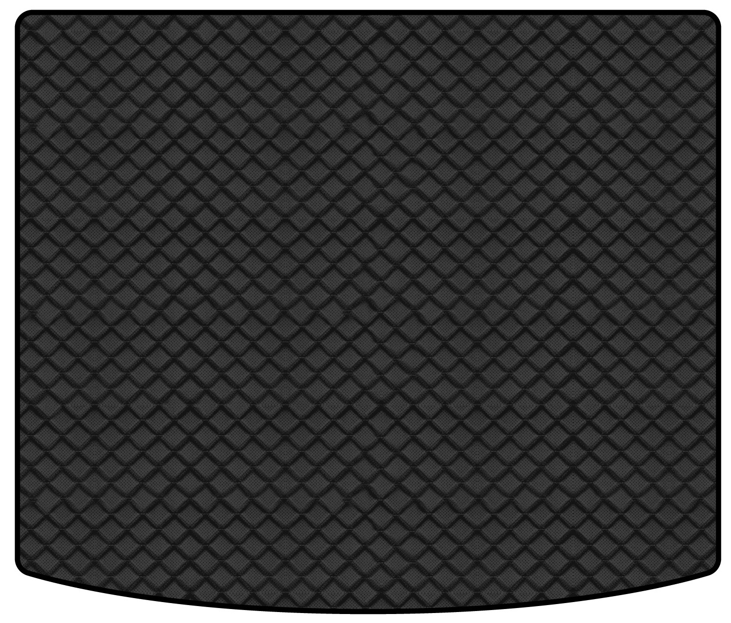 Коврик из экокожи в багажник авто EVAtech для Touareg (7P) (2-zone climate control) Volkswagen 2010-2014 2 поколение SUV EU (VW3402B1BBLB) - Фото 1