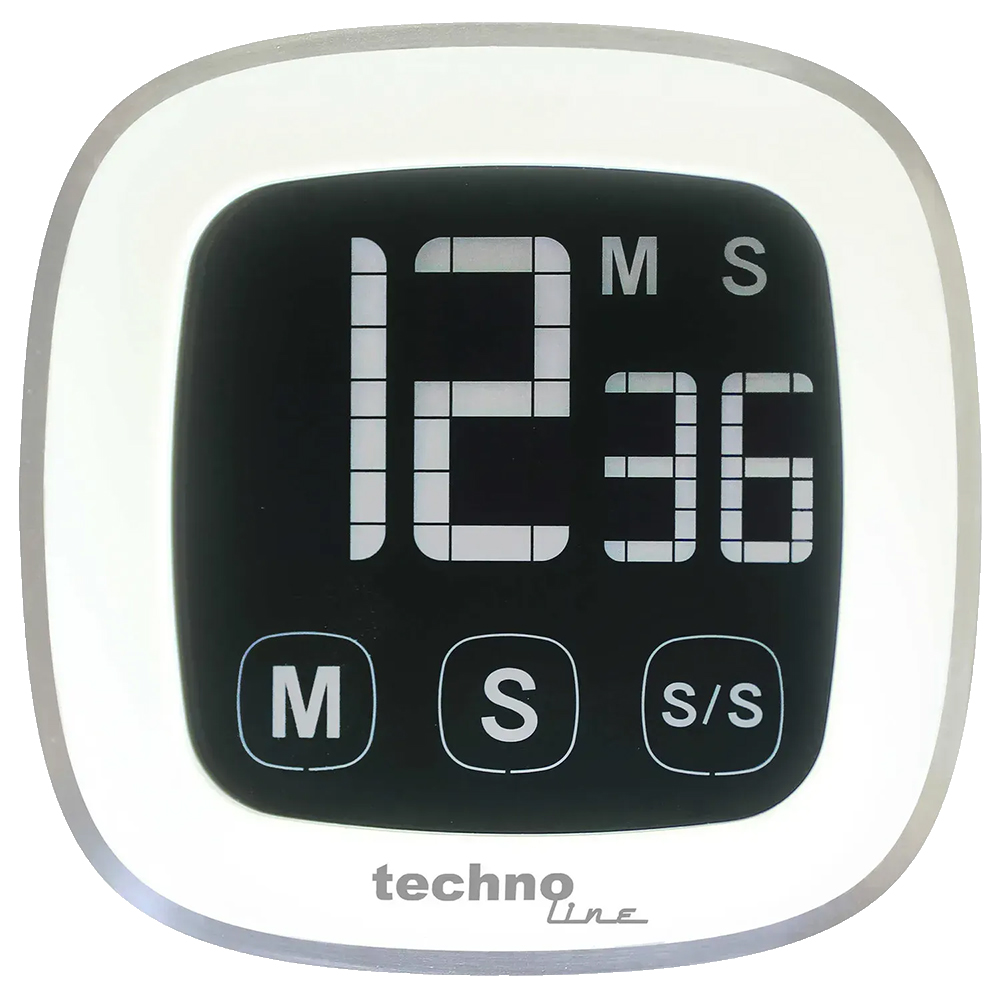 Кухонный таймер цифровой Technoline Magnetic Touchscreen White (KT400) - Фото 1
