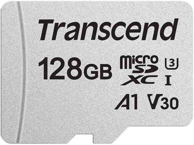 Карта памяти Transcend microSDXC 300S 128GB UHS-I U3 (TS128GUSD300S) - Фото 1