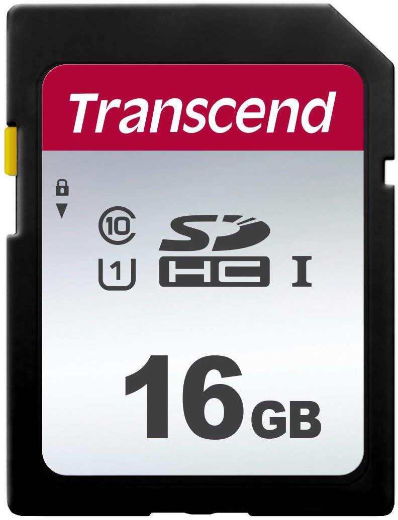 Карта памяти Transcend SDHC 300S 16GB UHS-I U1 (TS16GSDC300S) - Фото 1