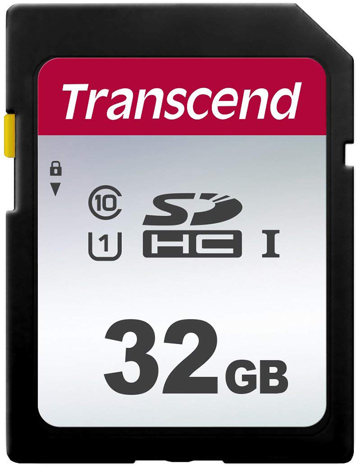 Карта памяти Transcend SDHC 300S 32GB UHS-I U1 (TS32GSDC300S) - Фото 1