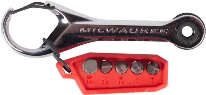 Біта для викрутки Milwaukee 7в1 з трещіткою Micro (4932498792) - Фото 1