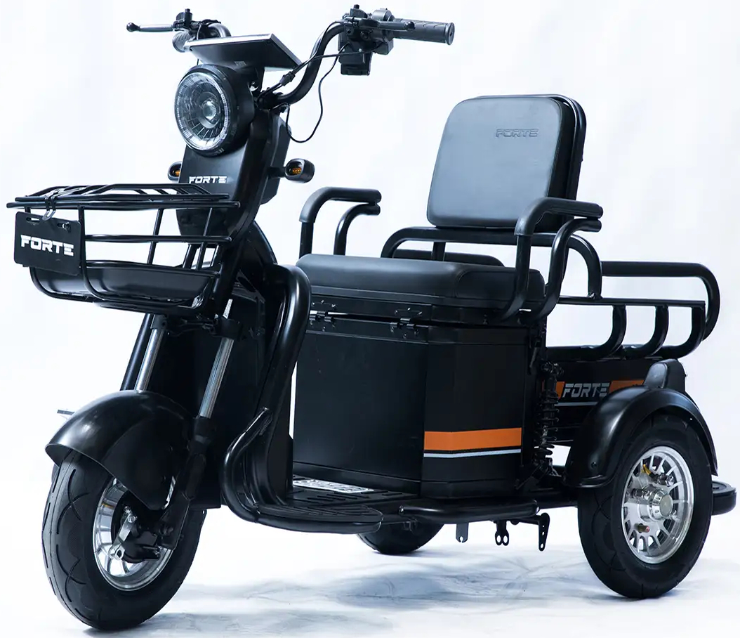 Трицикл Forte CARGO-P650 Black (+Аккумулятор 12V20A/25А 5 шт.) - Фото 1