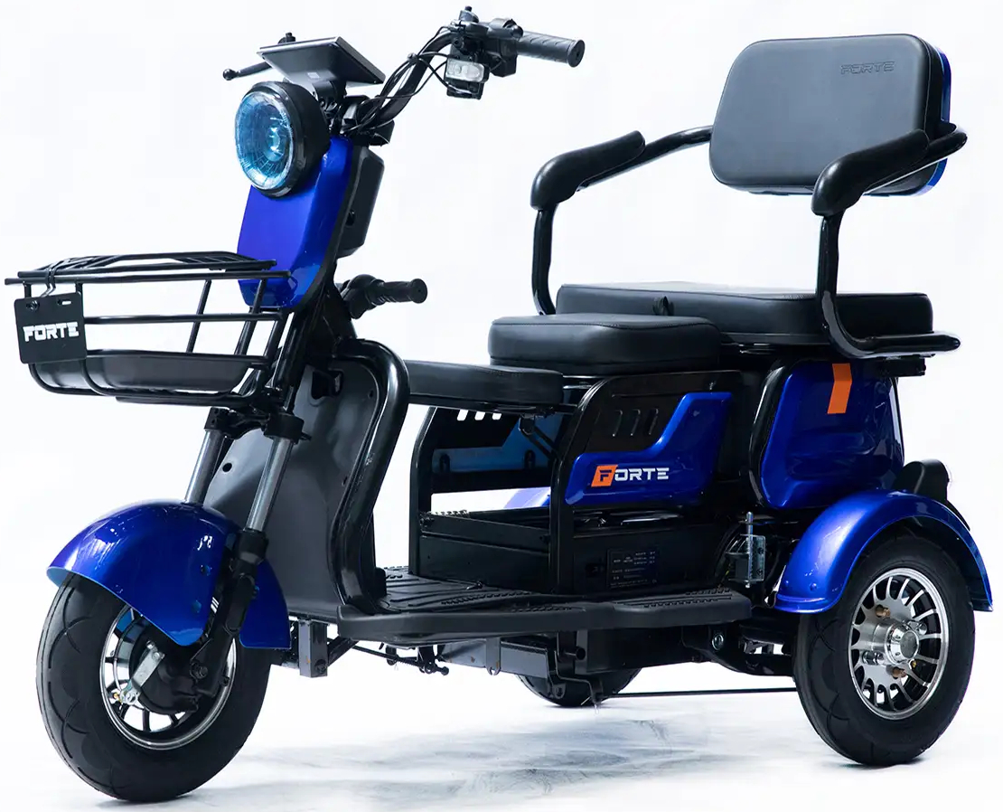 Трицикл Forte Family-P600 Blue (+Аккумулятор 12V20A/25А 5 шт.) - Фото 1