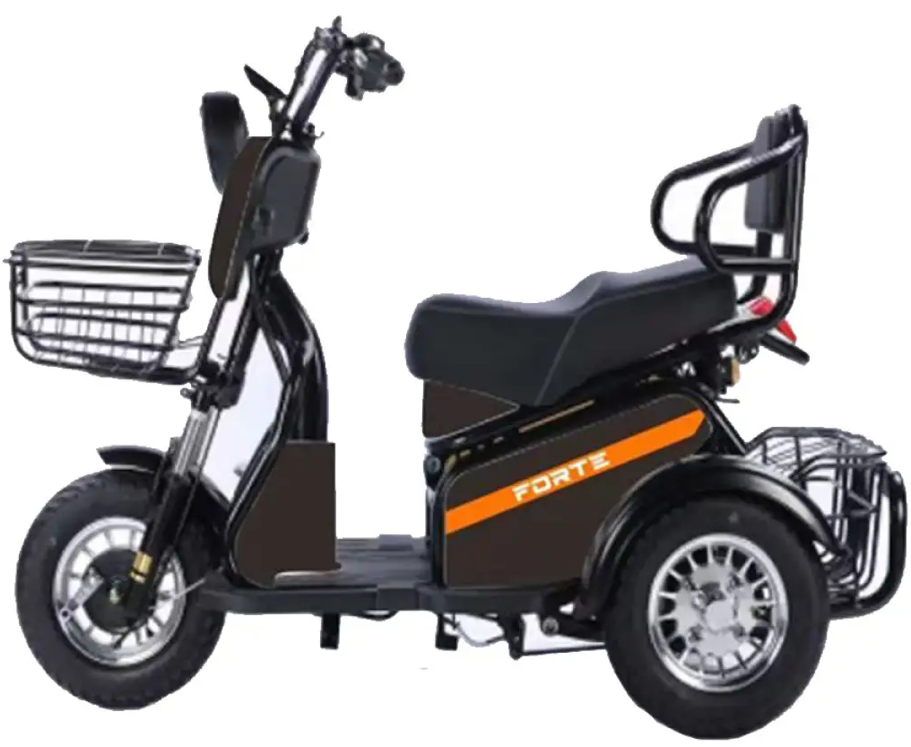 Трицикл Forte S1-WS600 Black (+Аккумулятор 12V20A/25А 5 шт.) - Фото 1