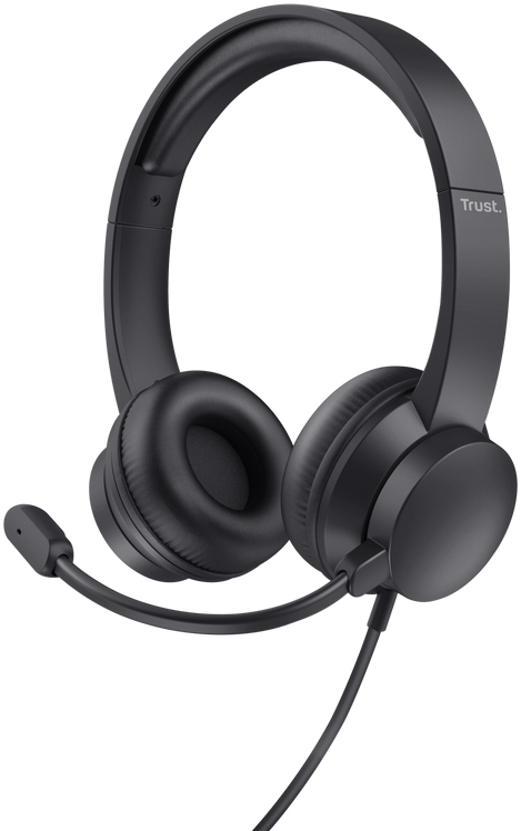 Гарнитура проводная Trust Ayda USB-A Black (25088) - Фото 1