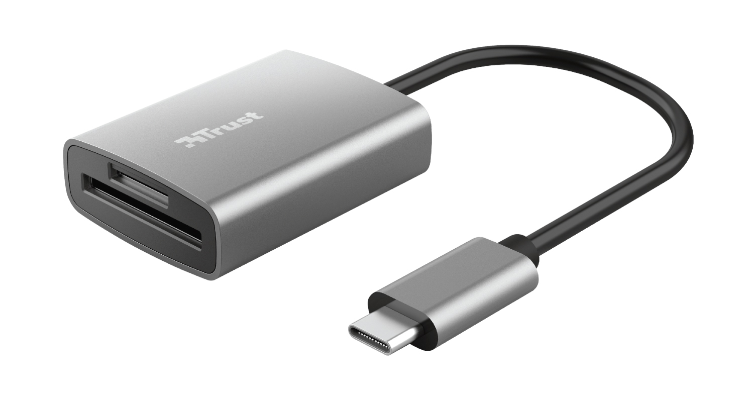 Кардридер Trust Dalyx Fast Aluminium USB-C Card Reader (24136) - Фото 1