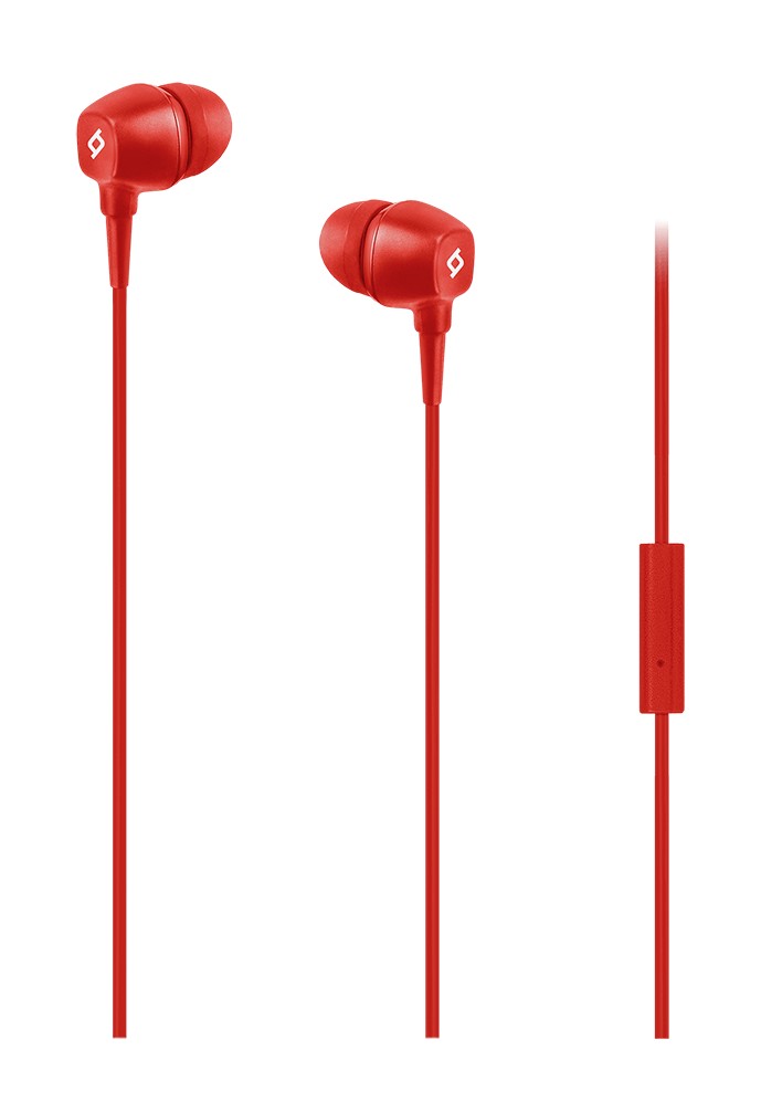 Наушники вкладыши проводные Ttec Pop Red (2KMM13K) - Фото 1