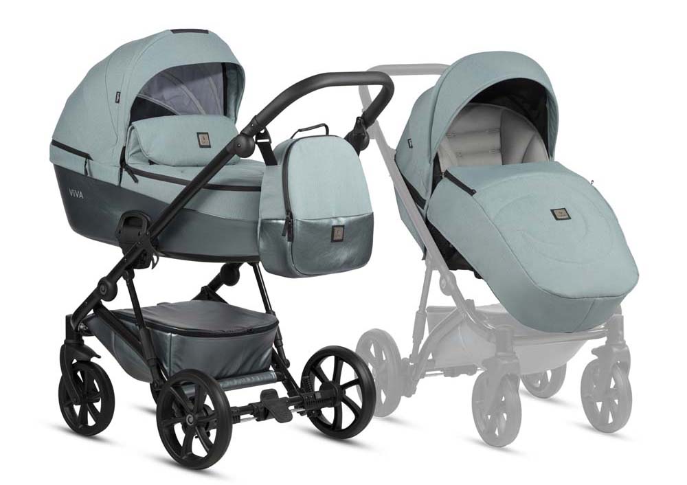 Коляска универсальная 2в 1 Tutis VIVA5 Essential Turquoise - Фото 1
