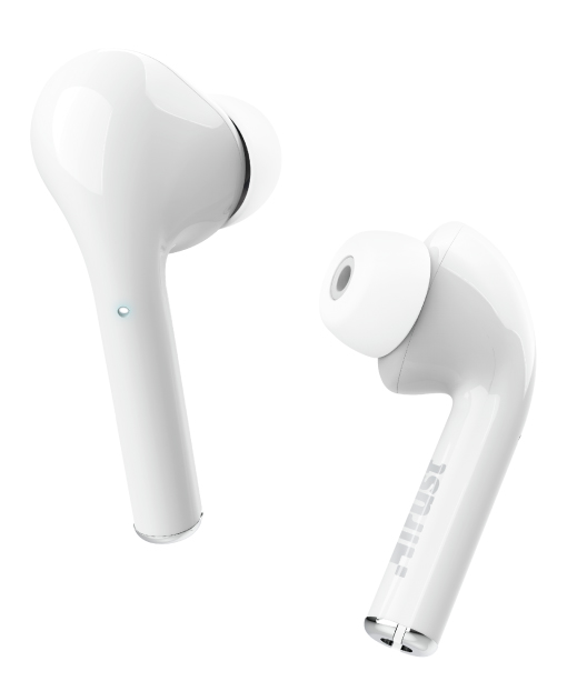 Наушники вкладыши беспроводные TWS Trust Nika Touch True Wireless White (23705) - Фото 1