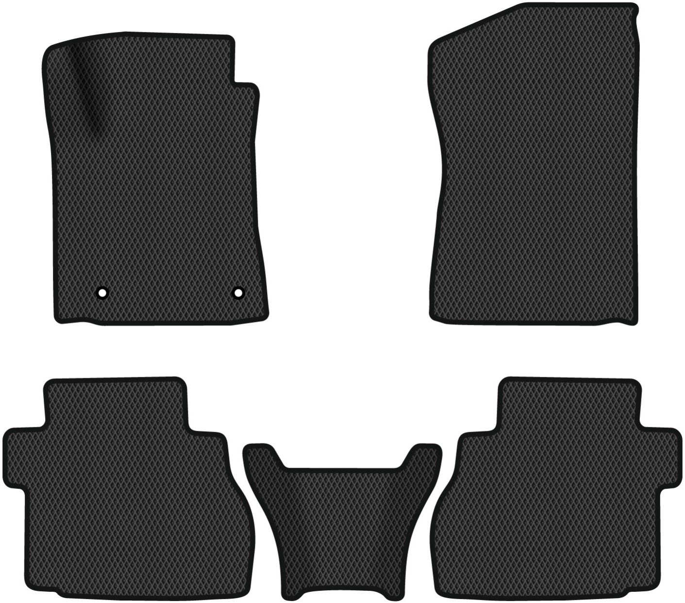 EVA коврики в салон авто EVAtech для Sequoia 8 seats Toyota 2008 2 поколение SUV USA (TY11031CD5TL2RBB) - Фото 1