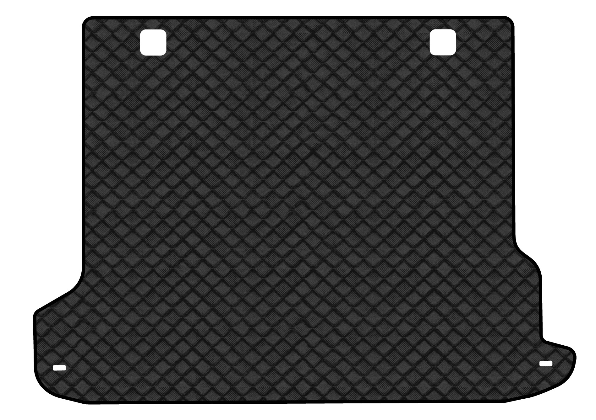 Килимок з екошкіри в багажник авто EVAtech ECO для Land Cruiser Prado (150) 5 seats Restyling Toyota 2013-2023 4 покоління SUV EU TY11532BI1BBB - Фото 1