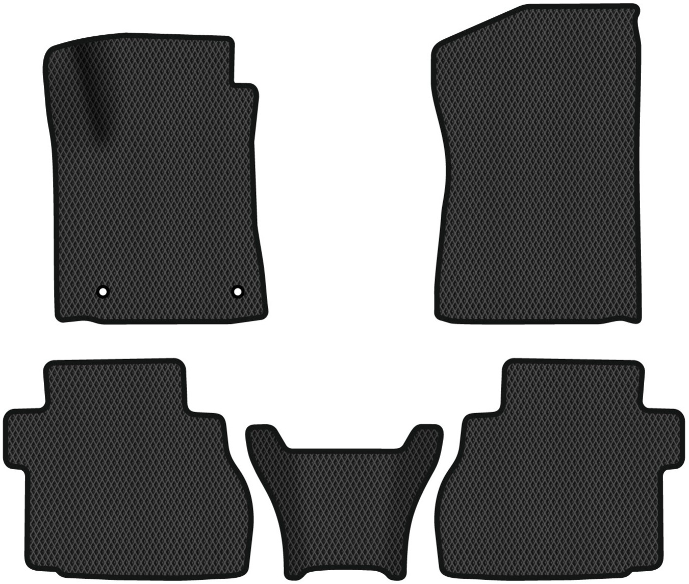 EVA килимки в салон авто EVAtech для Sequoia 7 seats Toyota 2008 2 покоління SUV USA (TY14188CD5TL2RBB) - Фото 1