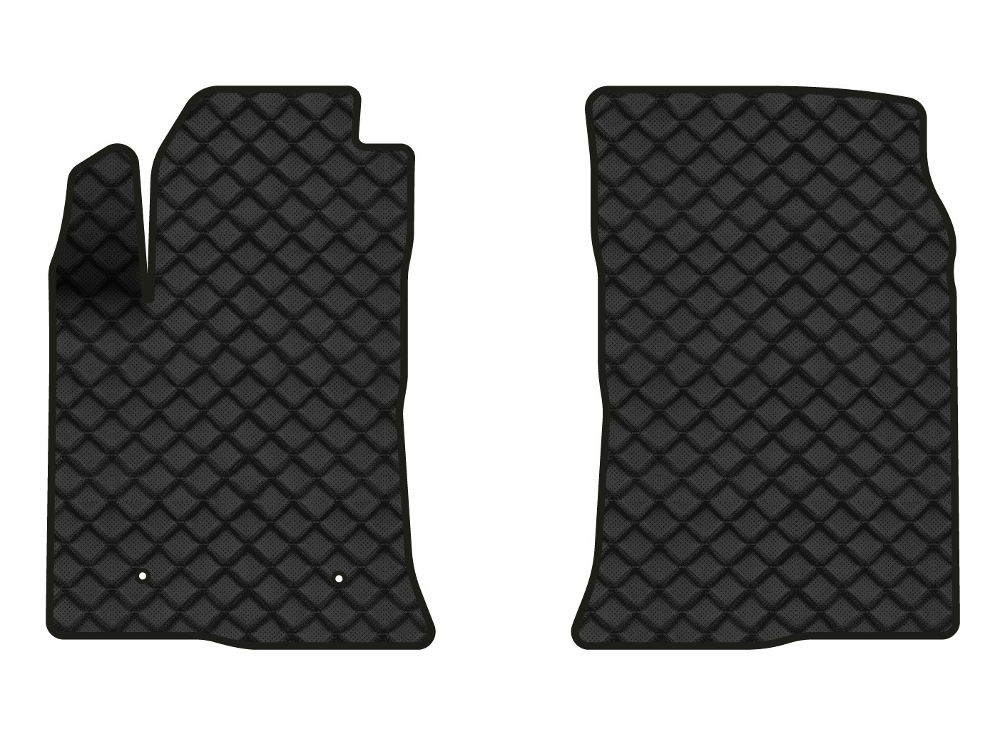 Коврики из экокожи в салон авто передние EVAtech для Avensis Toyota 2003-2008 2 поколение Sedan EU TY3238A2LA2BBB - Фото 1