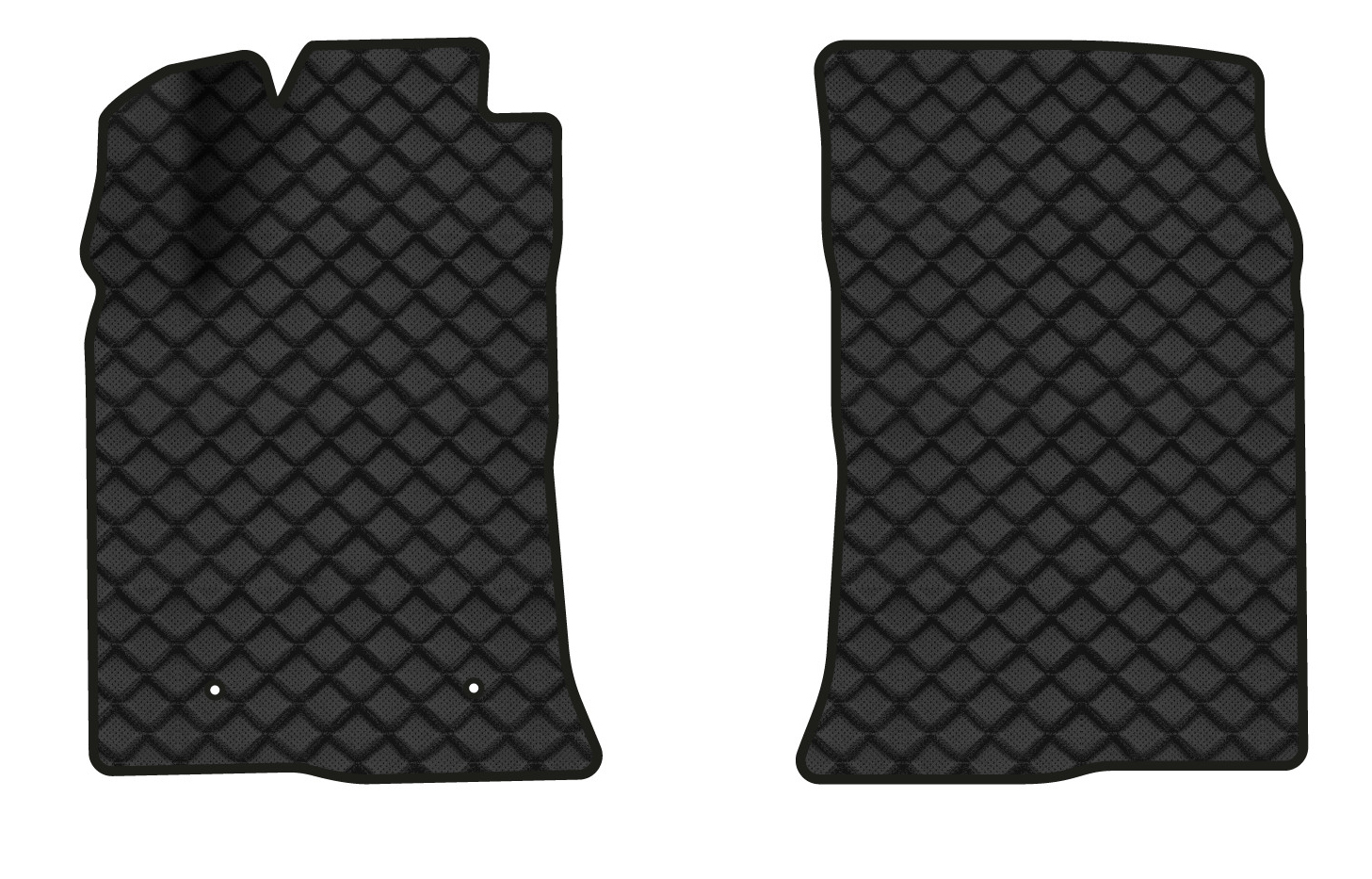 Коврики из экокожи в салон авто передние EVAtech для Avensis Toyota 2003-2008 2 поколение Combi EU TY3236AD2LA2BBB - Фото 1