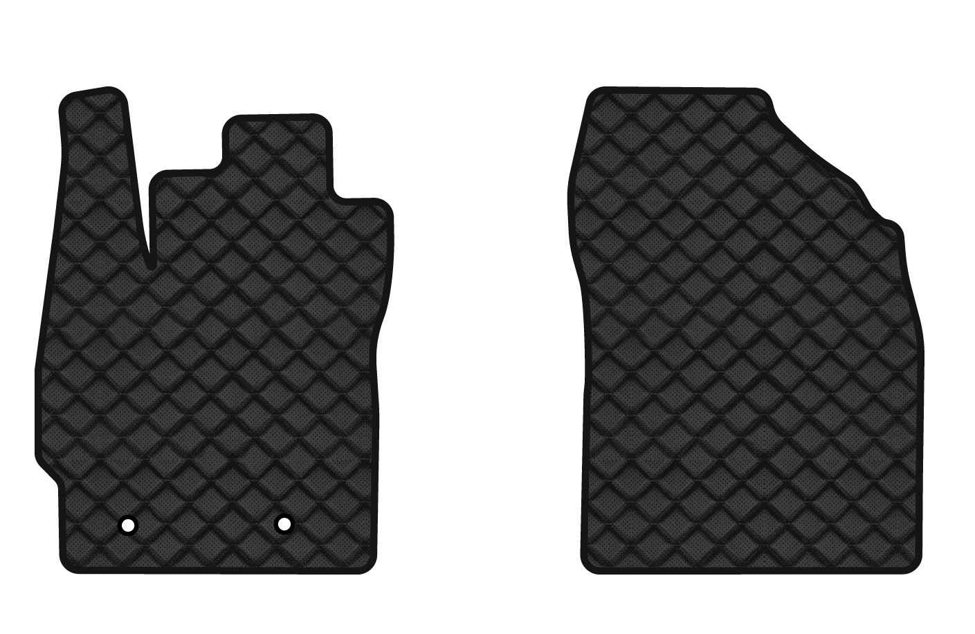 Коврики из экокожи в салон авто передние EVAtech для Auris (E150) FWD 5-doors MT Toyota 2006-2012 1 поколение Htb EU TY3654AV2TL2BBB - Фото 1