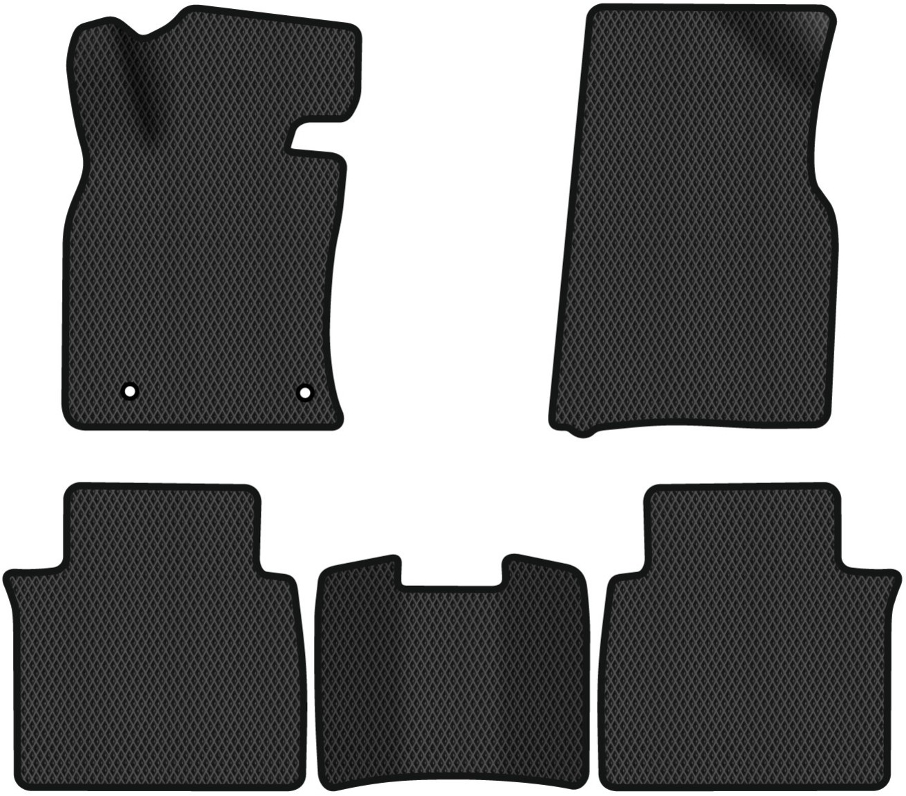 EVA килимки в салон авто EVAtech для Avalon (XX50) Hybrid Toyota 2018 5 покоління Sedan USA (TY44019CD5TL2RBB) - Фото 1