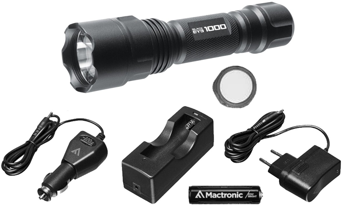 Фонарь аккумуляторный Mactronic Black Eye 1000 1000 Lm Recharg Type-C (THH0049) - Фото 1