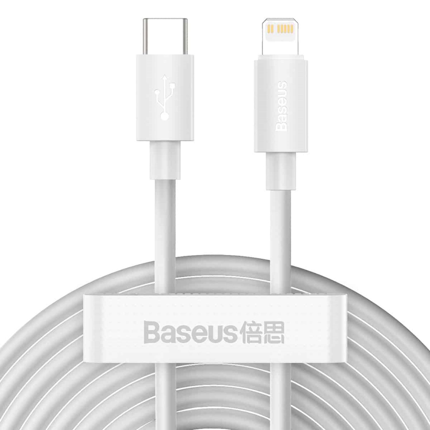 Кабель синхронизации данных Baseus USB to iP PD 20W 1.5m White (TZCATLZJ-02) - Фото 1