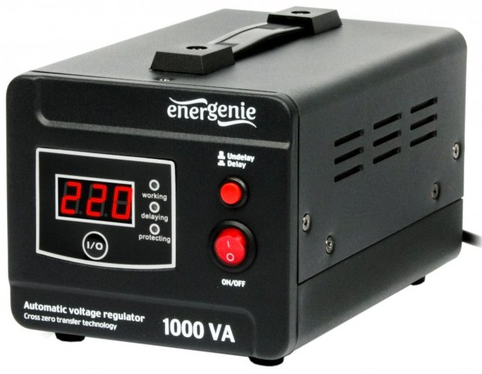 Стабилизатор напряжения EnerGenie EG-AVR-D1000-01 - Фото 1
