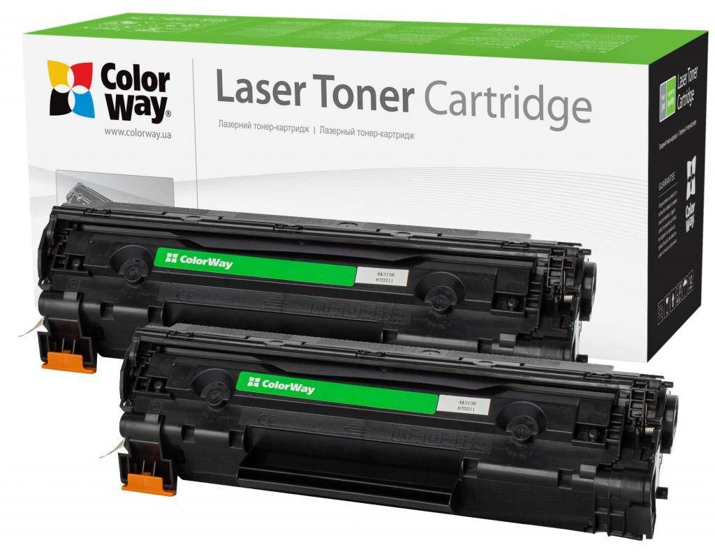 Картридж для лазерных принтеров/МФУ Colorway HP LJ P1005 (CB435AF/CB436A/CE285A)Can.712/725 Dual Pack (CW-H435/436FM) - Фото 1