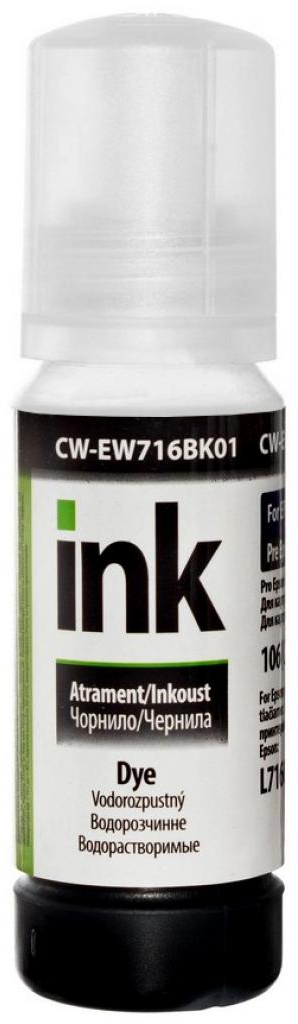 Чернила Colorway для Epson L7160/7180 70мл Black (CW-EW716BK01) - Фото 1