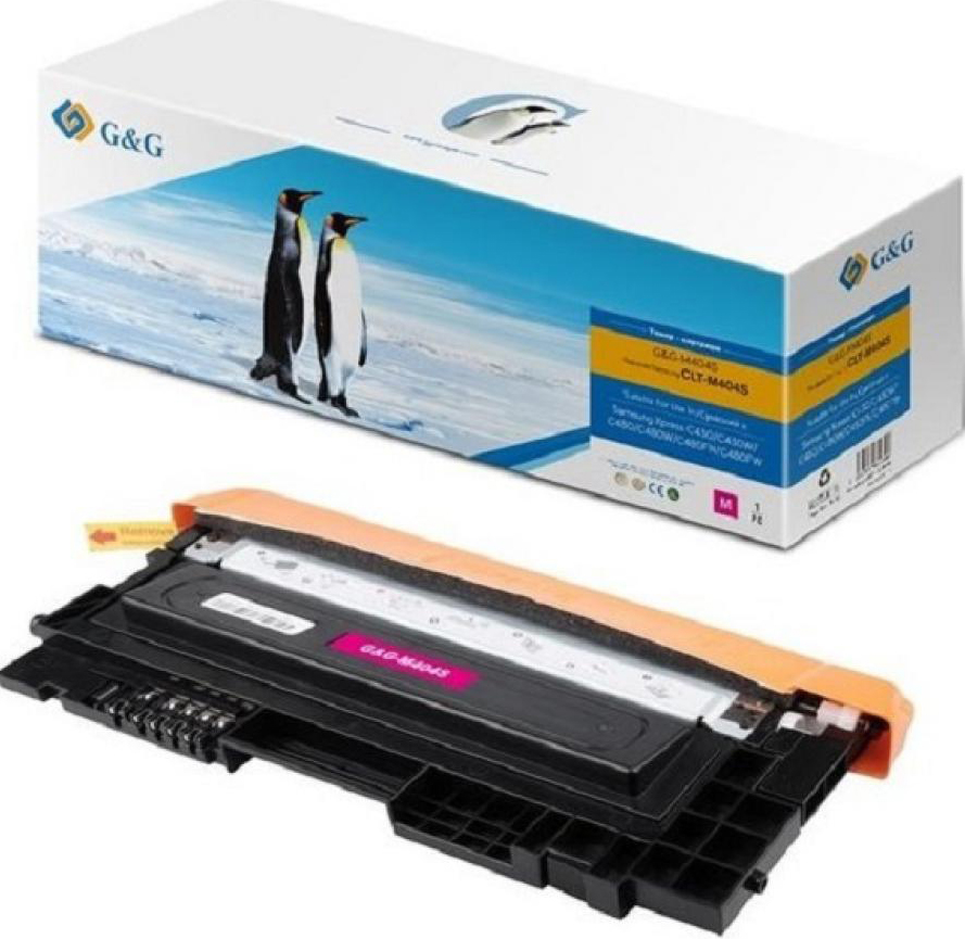 Картридж для лазерних принтерів/БФП G&G для Samsung C430/C430W,C480/C480W/ C480FN Magenta (G&G-M404S) - Фото 1