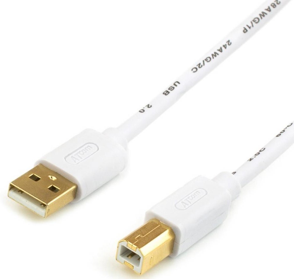Кабель USB type A - USB type B Atcom USB 2.0 AM/BM 0.8m (14370) - Фото 1