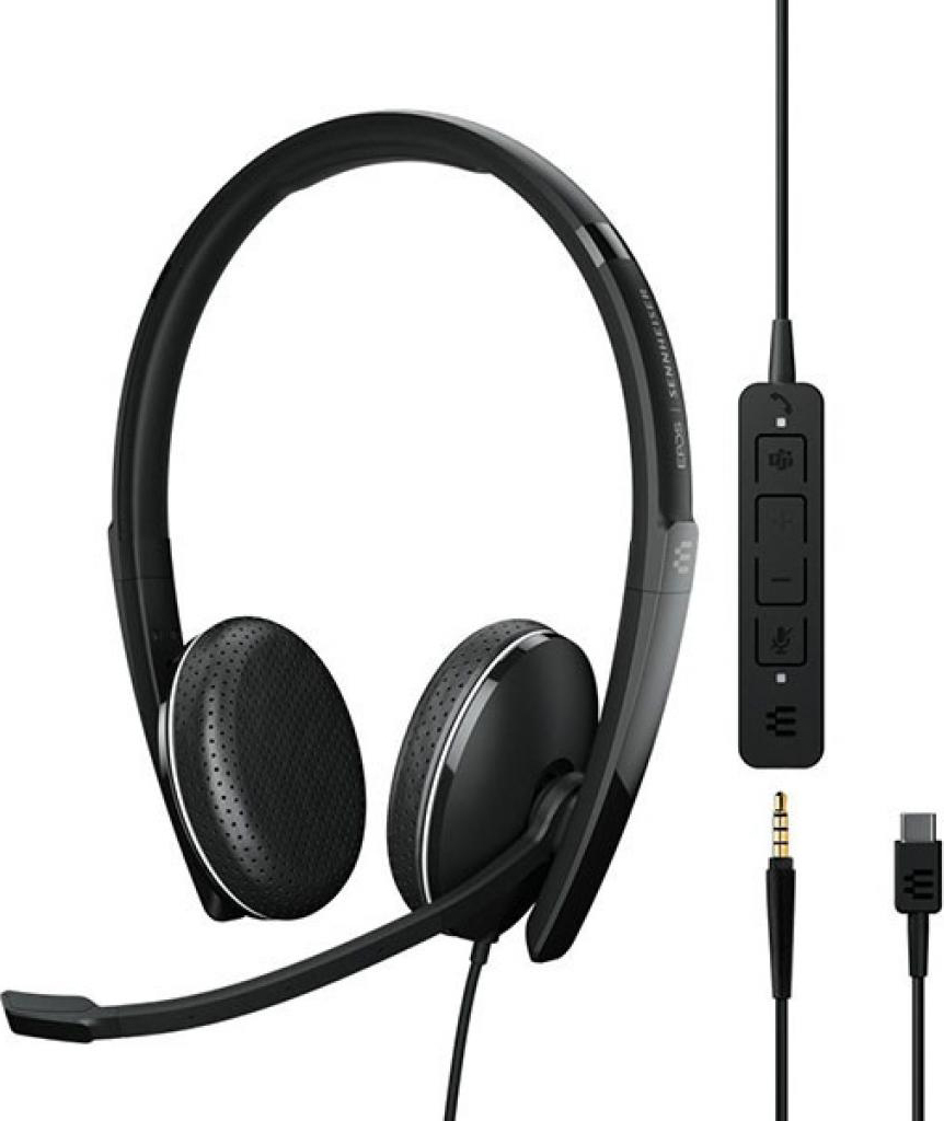 Гарнитура проводная Sennheiser ADAPT 165T USB-C II (1000906) - Фото 1