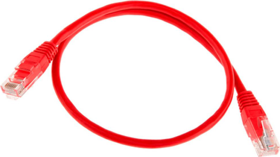 Кабель патч-корд Ritar RJ-45, Cat.5e 1 m (PCR-CU/1Rd / 04271) - Фото 1