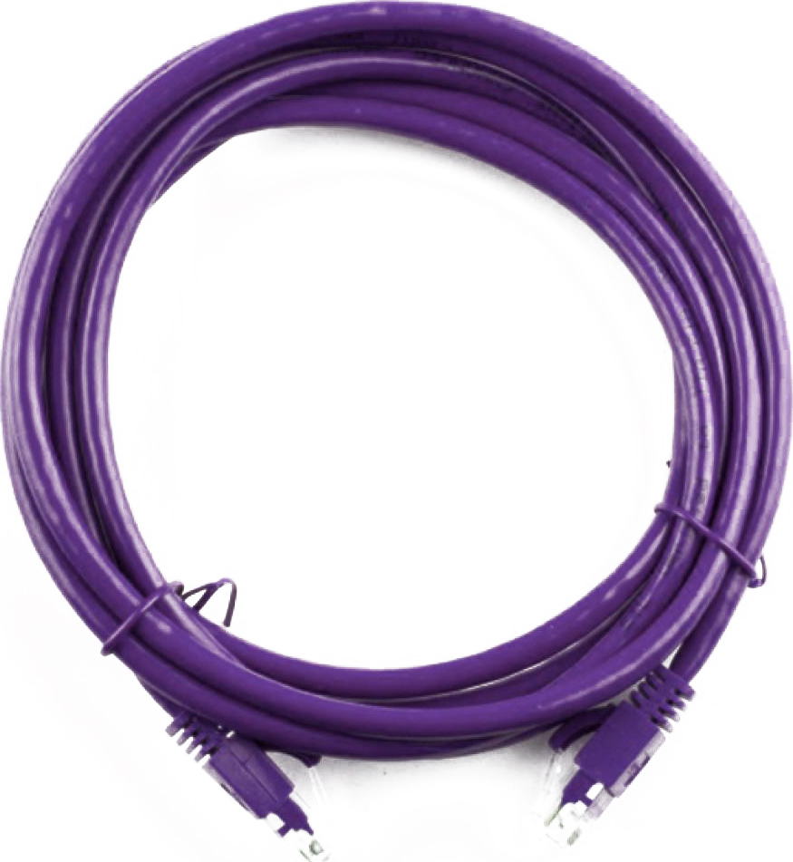 Кабель патч-корд Ritar RJ-45, Cat.5e, CU 7.5 m Purple (PCR-CU/7.5Pe / 14092) - Фото 1