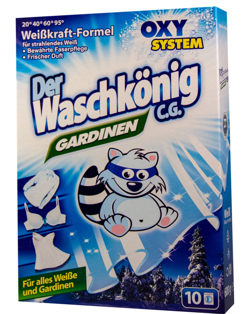 Стиральный порошок Waschkonig Gardinen 600 г (4260353550768) - Фото 1