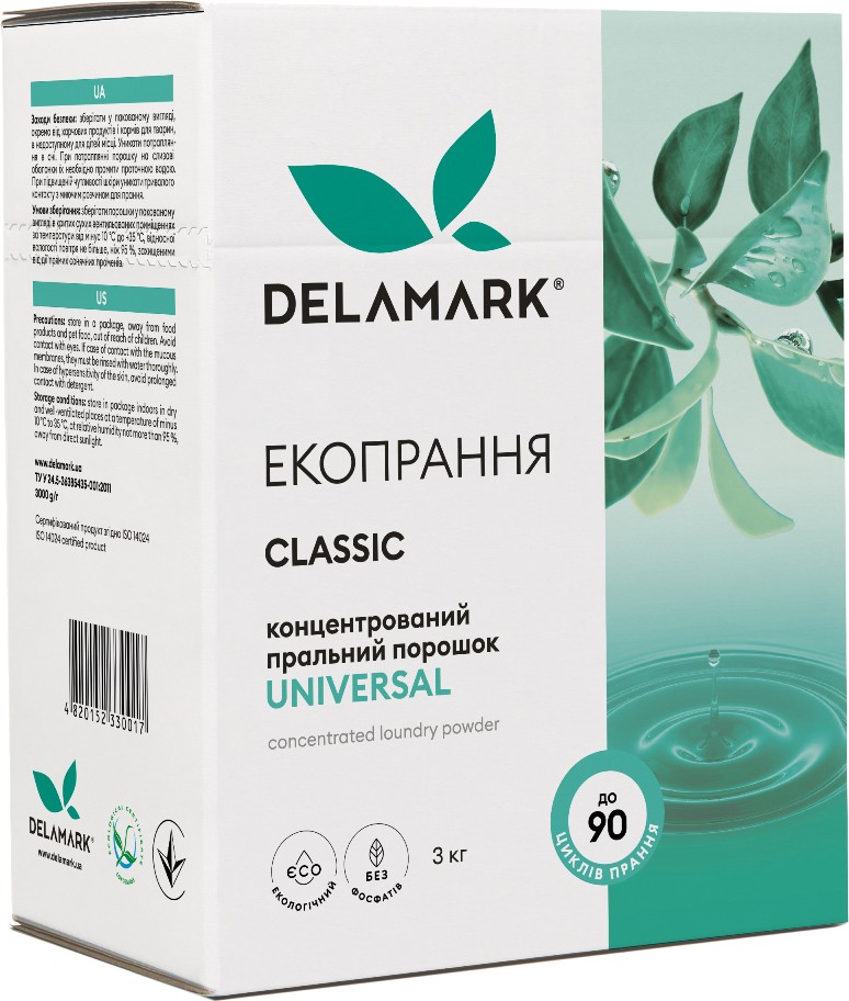 Стиральный порошок DeLaMark Universal 3 кг (4820152330017) - Фото 1