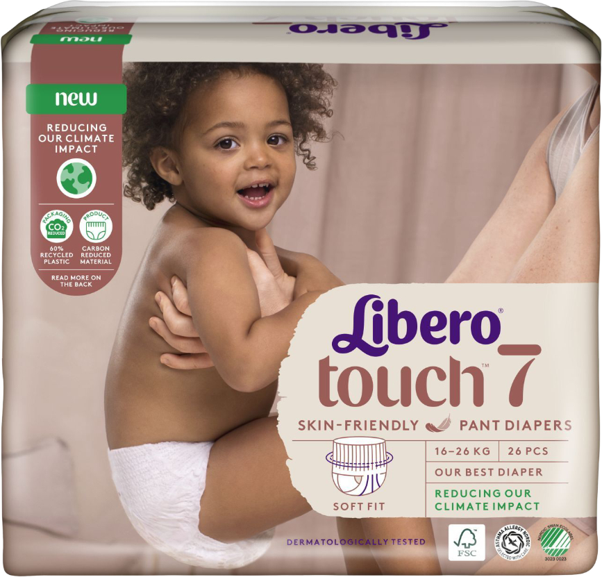 Одноразовые подгузники-трусики Libero Touch Pants 7 26 шт. (7322541739786) - Фото 1