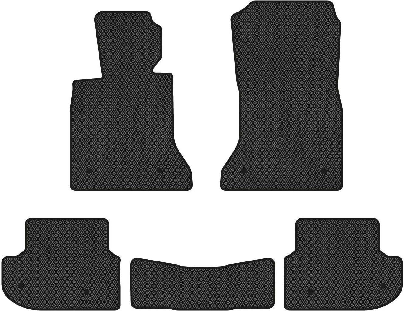 EVA коврики в салон авто EVAtech для 5 Series (F11) RWD Mechanical seats BMW 2010-2013 6 поколение Combi EU BM31056CB5BW8RBB - Фото 1