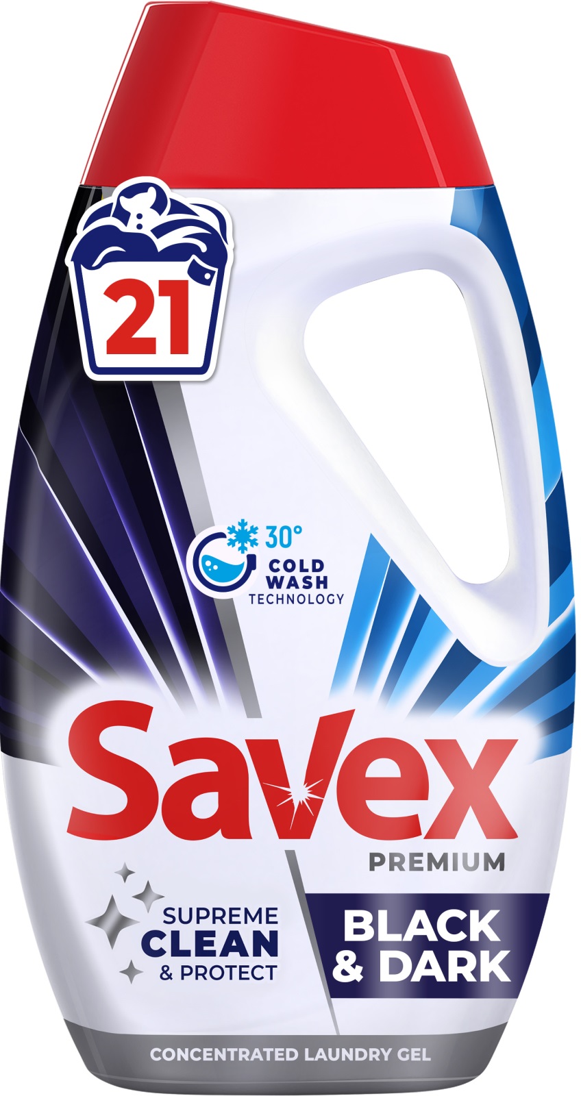 Гель для стирки SAVEX Premium BLACK&DARK 0.945 л (3800024047862) - Фото 1