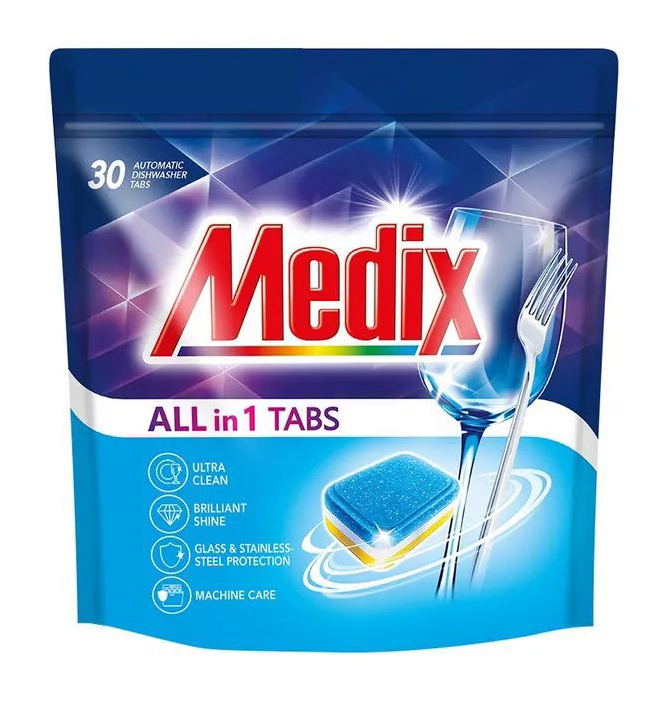 Таблетка для посудомоечной машины Medix ALL in 1 30 шт. (3801003002643) - Фото 1