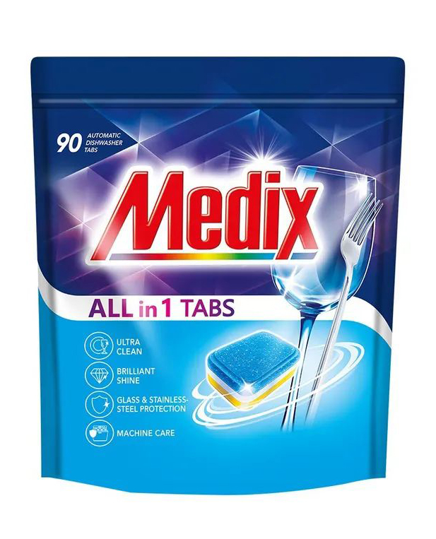 Таблетка для посудомоечной машины Medix ALL in 1 90 шт. (3801003002650) - Фото 1