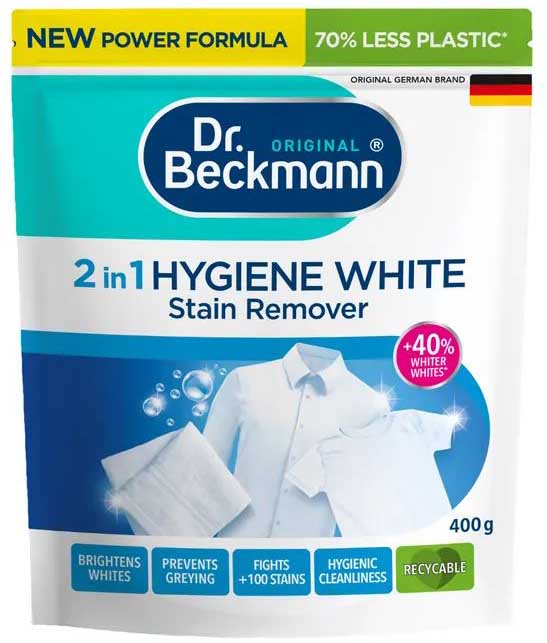 Отбеливатель для белья Dr.BECKMANN для стойких загрязнений и пятен на белых вещах 400 г (4008455603315) - Фото 1