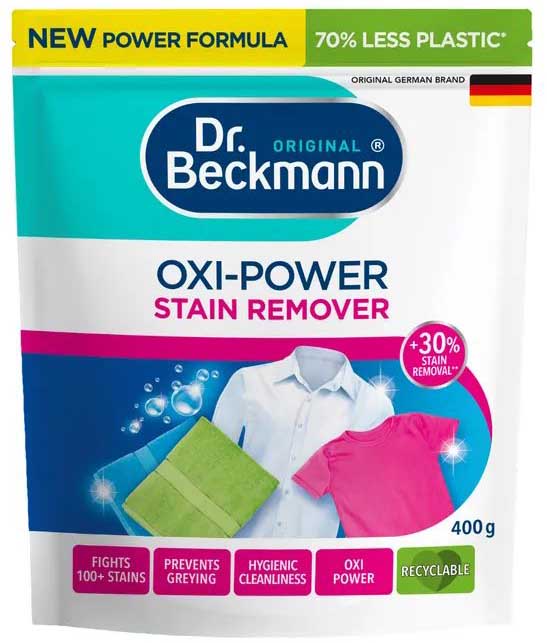 Отбеливатель для белья Dr.BECKMANN для стойких загрязнений и пятен на цветных вещах 400 г (4008455603414) - Фото 1