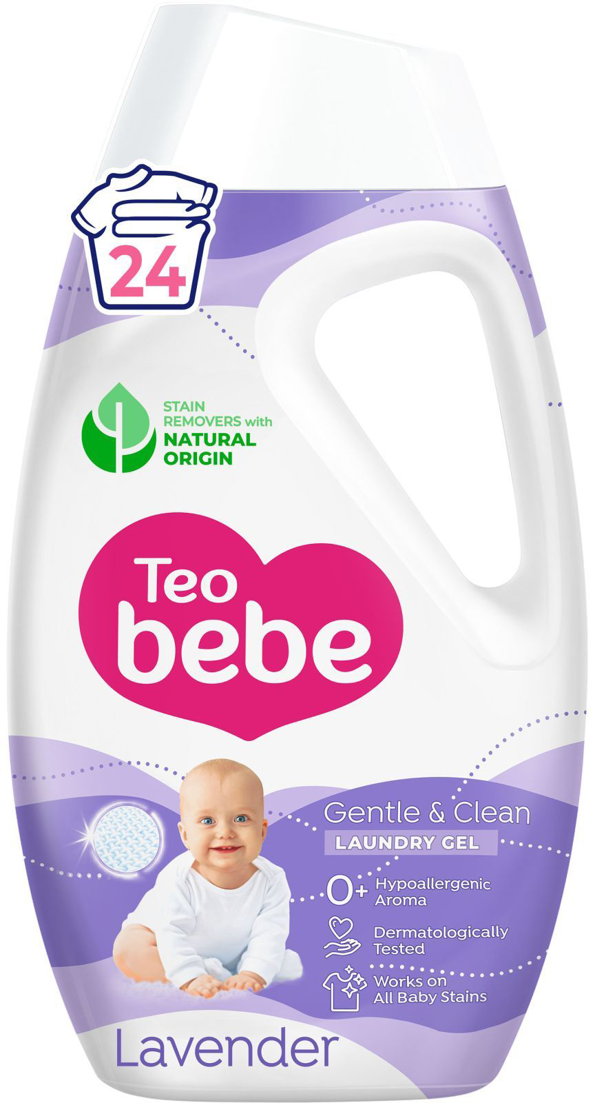 Гель для стирки Teo Bebe 1.08 л Gentle & Clean Lavende (3800024048777) - Фото 1